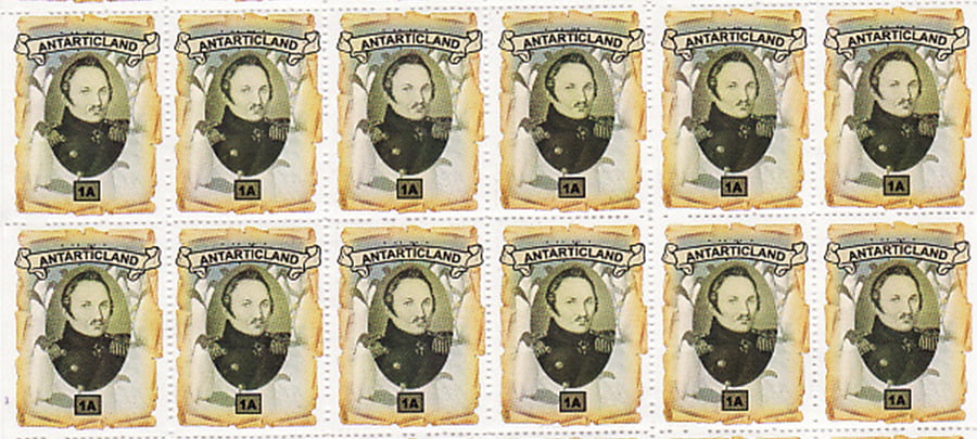 sellos postales de la Antártida serie Gottlieb