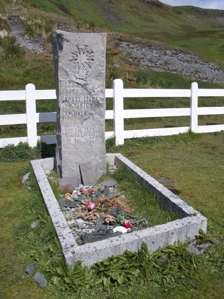 La tumba de Schackleton en Georgia del Sur