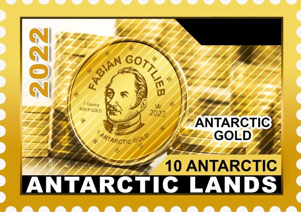 Stamp Antarctic Gold Antarctic Lands