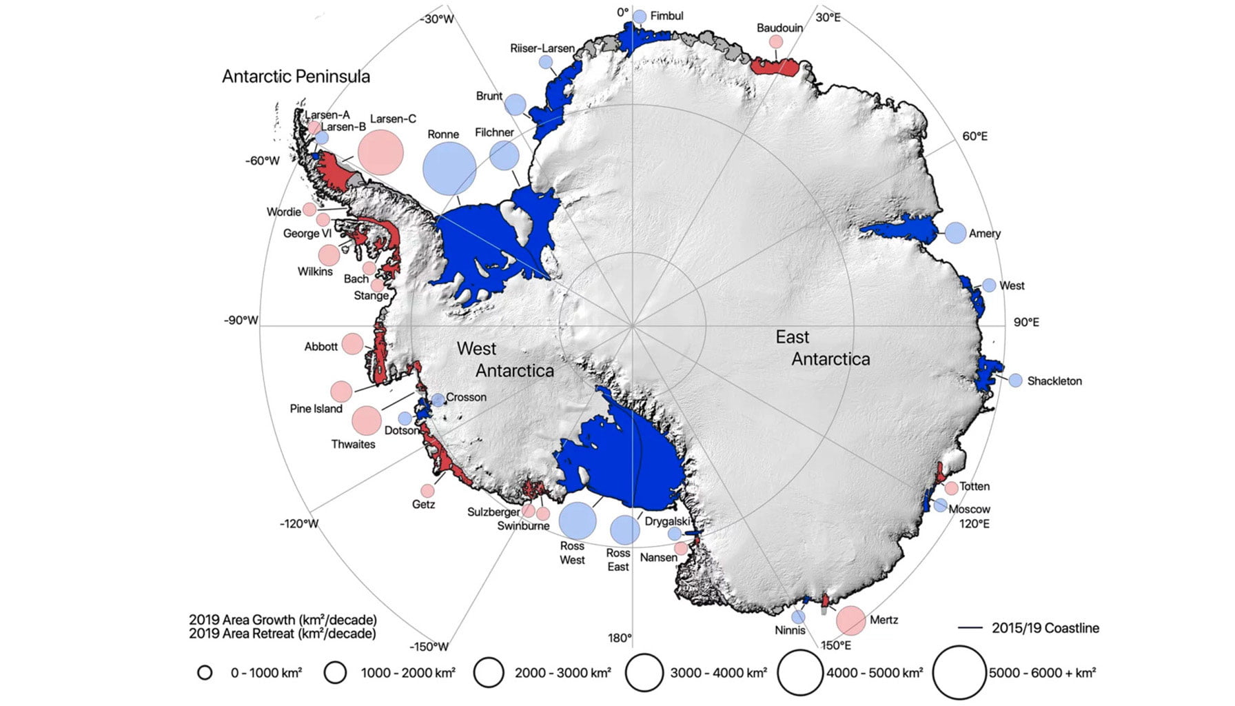 maps of Antarctica real